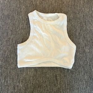White crop top